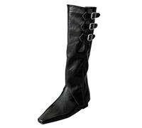 Generico Stivali Texani Camperos Western Texani Stivaletti Tacco Medio Stivali Texani Donna con Tacco Bassi Boots Equitazione Stivali Donna Indianini Stivaletto da Cowboy Cowgirl Cerniera Scarponcino