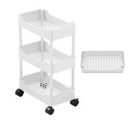 Genérico Stoccaggio con Ruote - utilitario di rotolamento, Organizzatore a più livelli per la casa | di stoccaggio sottile per bagno, camera da, soggiorno, scaffalatura m