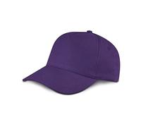 Generico Stock 10 Pezzi Cappello in Cotone Vari Colori Visiera Rigida Regolabile | Cotone 100% | 10 Cappelli Cappellini per GITA Festa Party Vacanza Colonia (Viola)