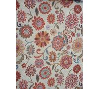 Generico Stoffa Tessuto per Divani Metraggio Metro 280 cm x 280 cm Gobelin Adatto per tovaglie Laterali Cadute Mantovane (Arancione)