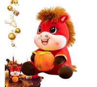 Generico Stofftier - Jahreswechsel Plüschtier, Glück Und Frieden Maskottchen Cartoon Figur nesisches Neujahr 2026 Für Familie Kind Erwachsene Freunde - Für Kinderzimmer Nachttisch Sofa Deko Party