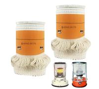 Genérico Stoppino lampada cherosene 2 pezzi stoppino di ricambio per riscaldatore di petrolio nucleo di riscaldamento in fibra di vetro per riscaldatore a cherosene