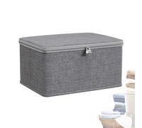 Generico Storage Box With Lock - Lockout Utility Container Protective Snacks Food Chest | Fabric Storage Lockable Organizer Box For Clothes Toys For Sweaters, Jeans