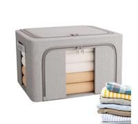 Generico Storage Boxes Clothes, 24L Foldable Bins with Lids and Zipper, Organizer Baskets for Closet, Bedroom, Pantry, Garage, Laundry, Dorm, Travel, RV, Camping, Moving