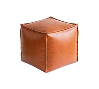 Generico Storage Foot Rest, 40cm Leather Soft Seat Fillable Foldable Footstool Toy Chest Chair Versatile Bedroom Bench for Home, Living Room, Daily Use