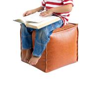 Generico Storage Foot Rest, Soft Seat Fillable Foot Stool, Foldable Toy Chest Chair, Versatile Bedroom Bench, Comfortable Ottoman, Ideal for Workplace, Dorm, Home, Living Room, Kids Rooms