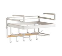 Generico Storage Sottopensile - Con Ganci E Mensola | Portautensili da Cucina Sottopensile - Per Coperchi, Utensili Da Cucina, Spatola, Mestolo, Strofinaccio E Dispensa Domestica