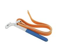 Generico Strap Wrench Plumbing - Heavy Duty Adjustable Handle Belt Wrench | Multi-Purpose Oil Filter Removal Tool with Non-Slip Strap Rubber Grip for Water Filter Pipes Home Repair Mechanic Use