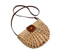 Generico Straw Beach Bag Straw Hollowed-out Large Capacity Wallet