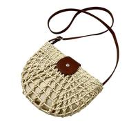 Generico Straw Purse - 9.45 Inch Vacation Summer Bag | Straw Hand Woven Large Capacity Tote - Bohemian Shoulder Travel CrossbōdyWallet Is Ideal for Dating Work Walking Shopping Commuting Camping