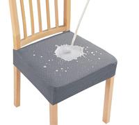 Generico Stretchy Waterproof Chair Covers,Waterproof Seat Covers for Dining Room Chairs Set of 4,Removable and Washable Kitchen Dining Chair Cover, Elastic Non-Slip (navy blue,4pcs)