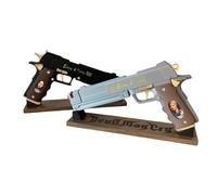 Generico Strike3D Devil M Cry 5 Dante Ebony Ivory - in scala 1:1 - cosplay costume colezione game (Con piedistallo)