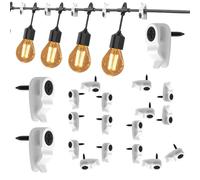 Generico String Light Clips, Light Hook, 0.47x0.91x1.02 Inches 50 Pieces Waterproof Holder Holiday Display, Lighting Decoration for Home, Photo, Party, Art, Craft and Outdoor