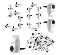 Generico String Light Clips Outdoor, Cord Holders, Waterproof Heavy-Duty Set, 50-Piece Hanger Hooks, for Party Decor, Holiday Lights, Craft Display, Photo Wall, Art, Home Use