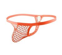 Generico String Uomo Sexy Perizoma Intimo Hot Tanga Jockstrap Pizzo a Rete Mutande Slip Traspirante Erotico Morbidi G-String a Vita Bassa T-Back Bikini Fishnet Men's Underwear