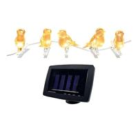 Generico Stringa di per esterni: illuminazione ad energia solare, lampade a forma di, struttura resistente agli agenti atmosferici, illuminazione ad alta efficienza energetica | Per giardino viale