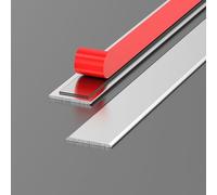 Generico Strisce di Transizione del Pavimento Lunghezza 0.9 m, 3pcs Striscia Di Soglia, Copertura per Soglie Profili in Alluminio Anodizzato per Fessure Da Pavimento(Matte Silver,12 mmx0.9 m)
