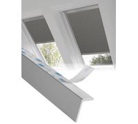 Generico Strisce oscuranti for finestre, Guide Laterali in PVC for Evitare Fessure di Luce, Strisce oscuranti for telai di finestre a Forma di L, for Camera da Letto e Soggiorno(120cm/47.2in)
