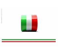 Generico Striscia Adesiva Tricolore Italiana per Auto, 150 cm x 1 cm, Verde Bianco Rosso Fascia Adesiva Bandiera Tricolore Banda Adesiva Italia