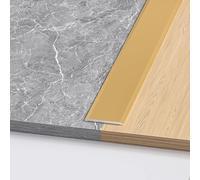 Generico Striscia Di Soglia Alluminio 3Pcs Striscia di Transizione per Pavimenti, Autoadesivo Profilo Transizione Laminato per Pavimenti in Legno Laminato(Oro,10 mmx0.9 m/0.4 inx3 ft)