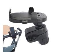 Generico Stroller Phone Holder, Stroller Handlebar Phone Mount, Smartphone Stand Push Cart Cellphone Clip for Gym Treadmill Exercise