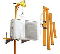 Generico Strumento di Sollevamento per Installazione di impianti di Aria condizionata ad Alta capacità da 150 kg - Gru con argano Manuale Durevole per unità HVAC Esterne, Installazione e Manutenzione