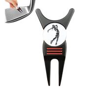 Generico Strumento Divot Golf - Marcapalla Magnetico per Allineamento - Attrezzo Divot da Golf E Marcatore di Pallina,per Uomo Padre Giocatore Regalo Idee Regalo per Lui