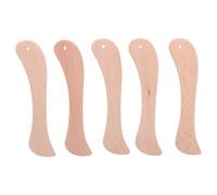 Generico Strumento per Piegare Carta e Cordonare Legno 5 Pezzi Manico in Legno Ergonomico Piegatrice per Origami e Rilegatura per Scrapbooking e Lavori Artigianali Portatile per Uso