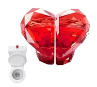 Generico Strumento per pressa WC - Multipurpose Convenient, Innovative Design, Portable, Pulsante Forma di, Cuore pressare Il Serbatoio, dei Sostituzione dello Scarico Portatile | Outdoor Indoor