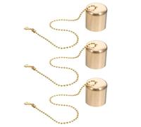 Generico Strumento Spegni Fiamma in Ottone 3 Pezzi per Candele e Lampade a Stoppino, Kit di Spegnimento per Illuminazione Domestica e Decorazioni