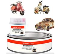 GENERICO STUCCO METALLICO POLIESTERE CARROZZERIA METALLO AUTO CARROZZIERE BIANCO-GRIGIO (243 ml, BIANCO)