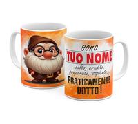 Generico StudioPixelStore Tazza Personalizzata - Idea Regali Personalizzati - Mug Personalizzabile con i Sette Nani - Tazze in Ceramica per la Colazione per il tuo Umore - (dotto)