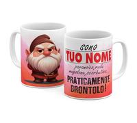 Generico StudioPixelStore Tazza Personalizzata - Idea Regali Personalizzati - Mug Personalizzabile con i Sette Nani - Tazze in Ceramica per la Colazione per il tuo Umore - (brontolo)
