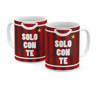 Generico StudioPixelStore Tazze Colazione - Idee Regali - Mug Squadre del Campionato Italiano - Tazze in Ceramica per la Colazione - Tazza Tifoso Serie A - (Tifosi Milanisti)
