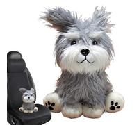 Generico Stuffed Animal Dog, Interactive Plush Toy, 9.84 Inches Schnauzer Sleeping Companion, Cute Soft Doll Gift for Kids Teens Adults Boys Girls and Men Comfort Playtime Enjoyment
