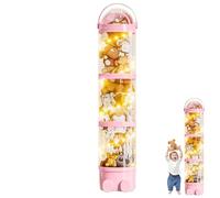 Generico Stuffed Animal Storage Tube, Sophisticated Toy Organizer Tube Display Box For Stufffed Animals, Easy To Set Up Transparent Stuffed Animal Tubes Storage For Bedroom, Living Room
