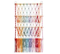 Generico Stuffed Animals Hammock, Hanging Toy Net, Three Tier Organizer Nursery Corner Mesh Storage, Display Shelf for Kids Bedroom and Playroom Decoration, 36.22x20.47 Inches