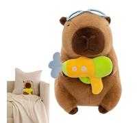Generico Stuffed Capybara, Soft Plush Toy for Kids and Adults 9.84 inches, Adorable Portable Animal Doll with Swimwear Outfit, Home Decor, Car Display or Graduation