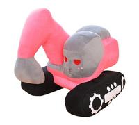 Generico Stuffed Excavator Plush Toy, Portable 10 Inch Plush Doll Cartoon Car Toys for Living Rooms Children’s Room, Soft and Huggable Dolls, 10.24x9.06x9.06 Inches