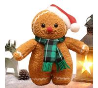 Generico Stuffed Gingerbread Man Festive Throw Pillow Funny Holiday Decor