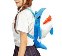 Generico Stuffed Shark | 50x20cm Soft And Warm Cute Shark Plush Bag For Kids,Ergonomic Comfort Efficient Children's School Bag Animal Doll For Kindergartens Kids Adults, Boys And Girls