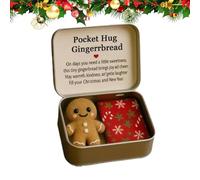 Generico Stuffed Toy - Felt, 2.5x2in Felt Doll Christmas Design | Inspirational And Decorative, Motivational Doll With Card For Men, Boyfriends, Coworkers, Friends, Adults, Christmas, Easter