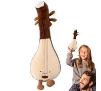 Generico Stuffed Toys, Musical Instrument Plush Set, Soft Violin Lute Guitar Doll, Cuddly Fabric Collectible, Ideal for Nursery, Bedroom Decor, Birthday Presents, Christmas Favors, Kids Playtime
