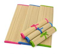 Generico Stuoia Mare Arrotolabile 60x180 cm con Laccio di Chiusura| Set 2 Pezzi | Tappetino Spiaggia Leggero, Stuoia Naturale con Bordi Rinforzati, Ideale per Spiaggia, Piscina, Campeggio e Picnic