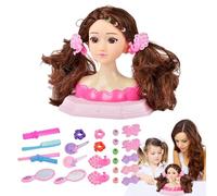 Generico Styling Doll Head for Girls, Hair Braiding Makeup Practice Toy, Beauty Salon Pretend with Accessories for, for Holidays, Parties, and Early Learning Fun