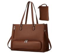 Generico Stylish PU Tote, Large Capacity Handbag, Laptop Carrier with Storage Pockets, Work Handbag for Tablet Book, Travel Tote with Versatile Style, Bag for Outdoor Business