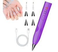 Generico Stylo Électrique à Strass - avec 3 Niveaux Rechargeable | Outil Dessin pour Tableau à Stras Ongle Projet Broche Bijoux | Stylet Précision Broderie Diamant Ergonomique Professionnel