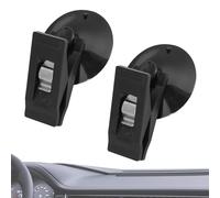 Generico Suction Cup Clamps For Glass - 2 PCS Removable Window Suction Clamp Ticket Card Retainer Hook - Reusable Ticket Paper Towel Clamp, Suctions Cup Bill Clip, Tickets Card Retainer Hook Office