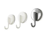 Generico Suction Cup Hooks Punch-free Multifunctional Hanging Key Clothes Hook Bathroom Robe Coat Towel Hook Kitchen Organizer Accessorie(White,5pcs)