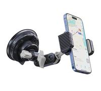 Generico Suction Cup Phone Holder For Car | Adjustable Phone Mount Holder On Dashboard | Windshield Smartphones Stand Road Trip Cellphone Base For Navigation, Selfie